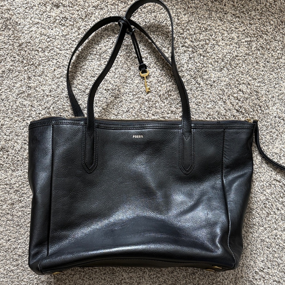 Fossil Elegant Black Tote Bag